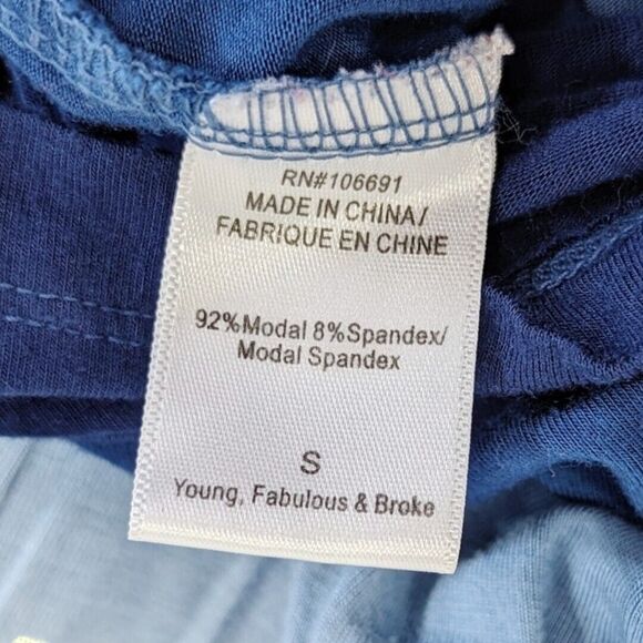 Young Fabulous & Broke Romper S Howell Blue Ombre Surplice V-Neck beachy coastal - Picture 4 of 5